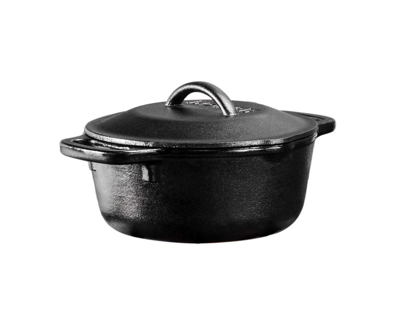 Lodge Cast Iron Serving Pot, 1 Quart (Black, Painted, 1L) - Image 1