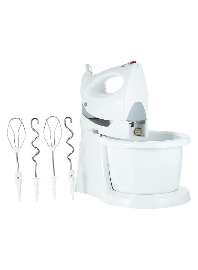 BOSCH Hand Mixer with Rotating Bowl & Stand | Hands-Free Mixing Power 350 W MFQ3555GB white - Image 2