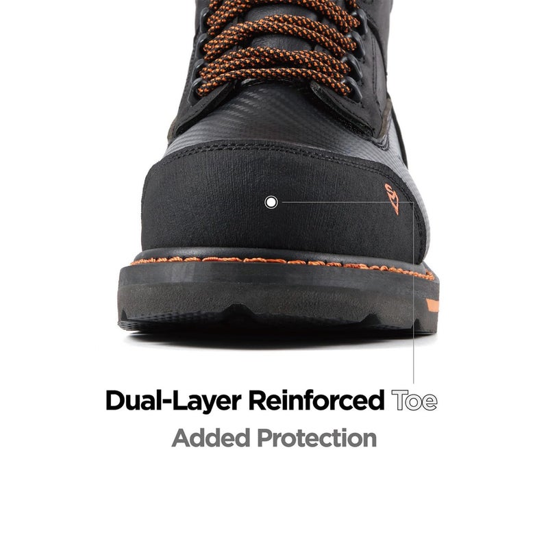SUREWAY Men's 6" Waterproof Soft/Composite Toe Work Boot - Heavy Duty Crazy Horse Leather, Slip Resistant Lace Up for Construction & Industrial Safety - Image 5