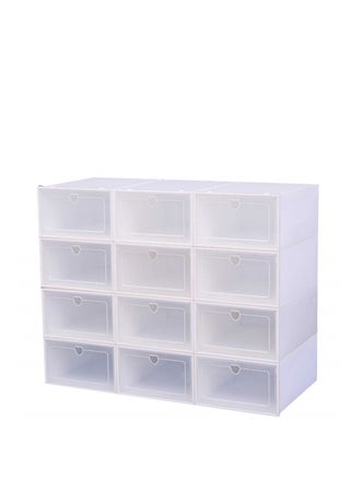 Cool Baby Transparent Foldable Shoe Box Storage Box Men's Sneaker Box Stackable Shoe Box Storage Box Suitable for Men's Sizes 12-Pack (White) - pzsku/ZE9AA07DB4D1427ED04EAZ/45/_/1708495250/4c90b840-a332-4b51-9dba-2fad7e5e35d6