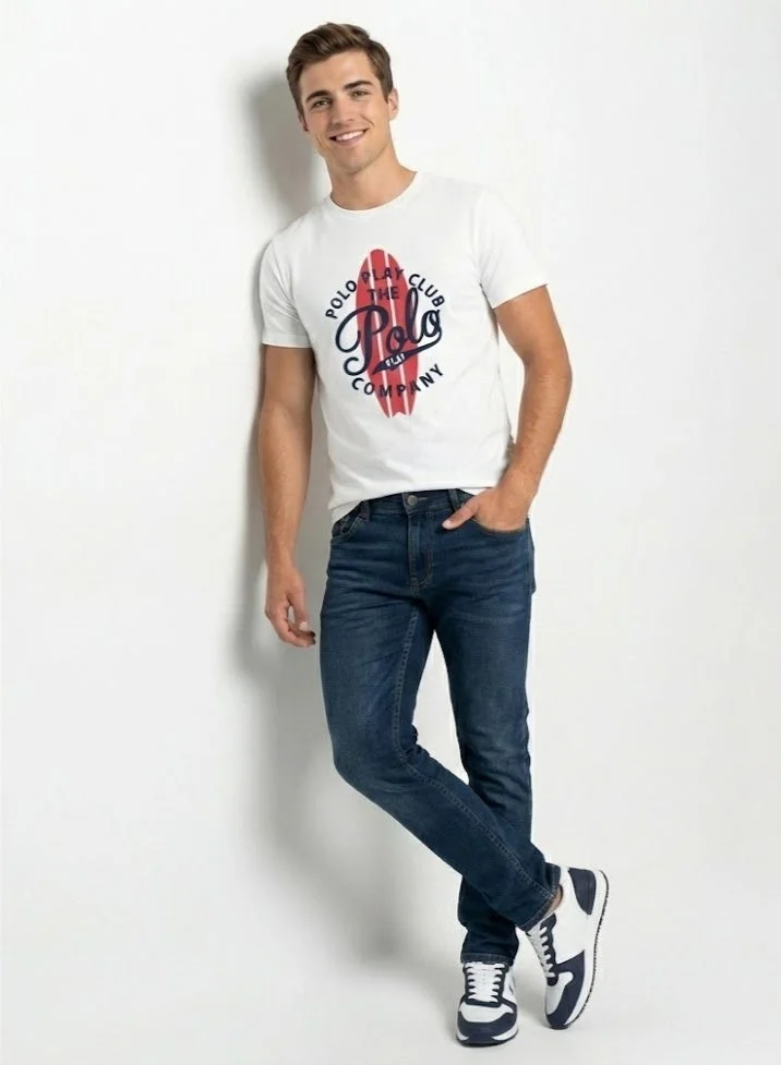 Polo Play Boys Graphic T-shirt -WHITE