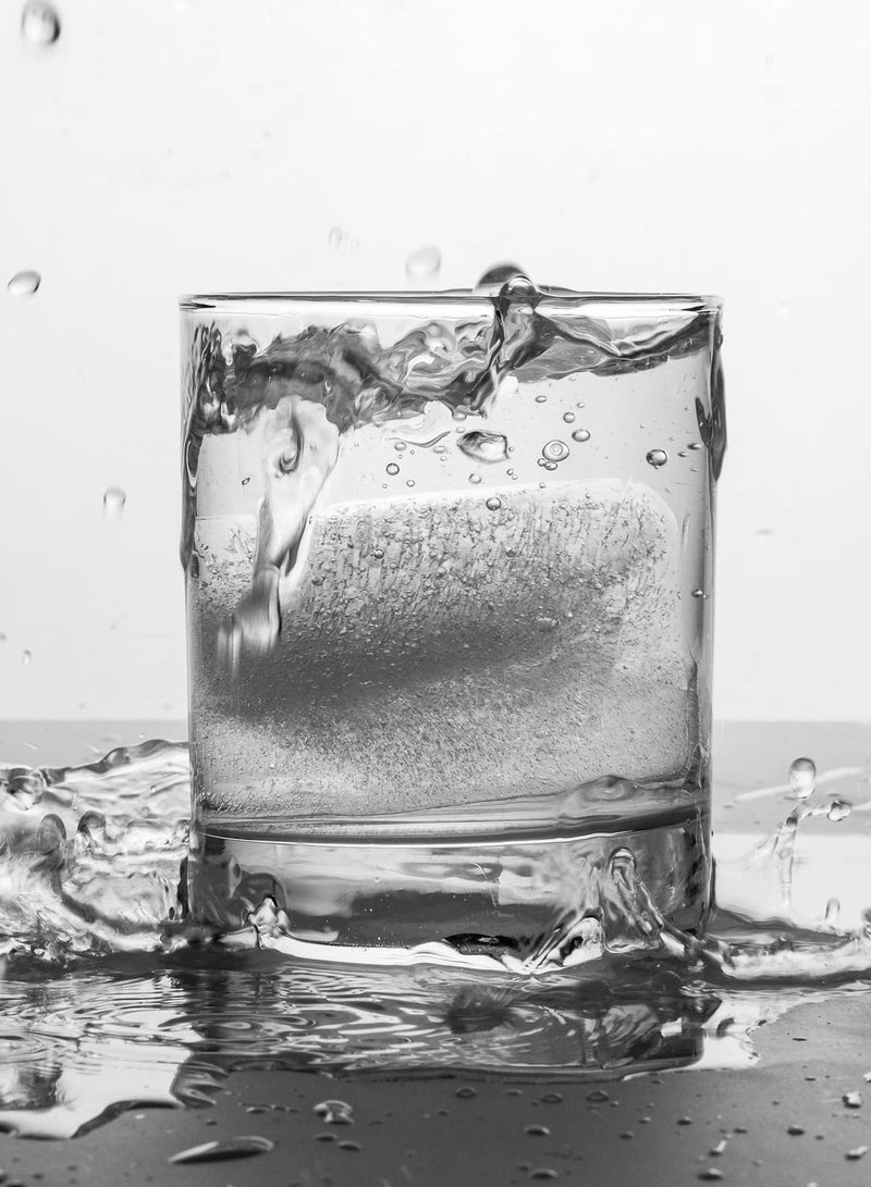 هاهاهاي صينية مكعبات الثلج كبيرة مع غطاء ، قالب مكعب ثلج مربع سيليكون كبير قابل للتكديس - Image 5