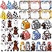 JellyArch 49 Pcs Adopt a Horse Party Favors Include 12 Mini Horse Stuffed Animals 12 Foldable Paper Boxes 12 Adoption Cards 12 Hats 1 Fence for Adopt a Pet Western Party Favor Supplies Design - Image 2