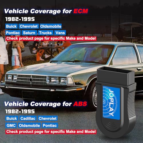 JOPLAY OBD1 Scanner and Code Reader ONLY Compatible with GM 1982-1995 Vehicles, ECM ABS Diagnostic Scan Tool with Instructions in English, Spanish, and French (Blue) - Image 4