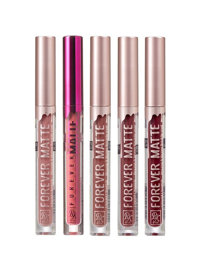 Ruby Kisses Forever Matte Liquid Lipstick 5 Pack - RFML03&07&08&15&20 - Image 1