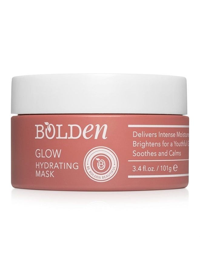 bolden - Bolden GLOW Hydrating Mask | Deeply Hydrating and Moisturizing Face Mask with Hyaluronic Acid for Dry Skin | Gentle and Non-Comedogenic Hydrating Facemask (3.4 fl oz) - Image 1