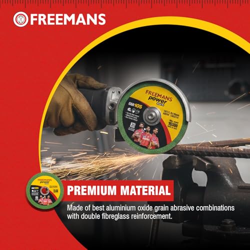 FREEMANS 4-Inch Power Single Net Cut off Wheels for Metal and Stainless Steel Cutting using Angle Grinder, Green & Red - Pack of 25 Pieces - Image 4