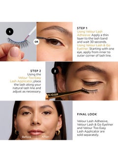 Velour Lashes Velour Effortless Lashes - Natural-Looking False Eyelashes - Fluffy & Lightweight No-Trim Lashes - Reusable Fake Lashes All Eye Shapes - Vegan & Cruelty-Free - Lash Glue not Included (Would I Lie?)  - Image 5