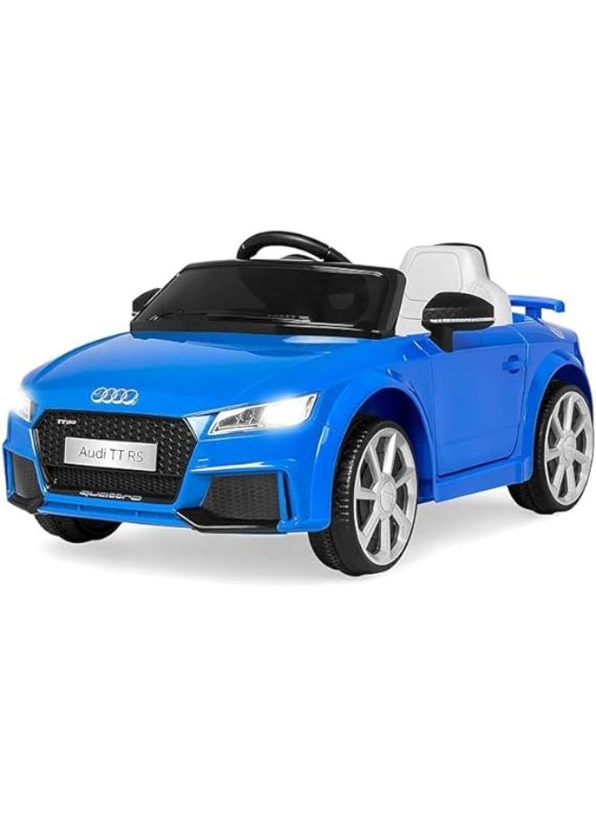 Best Choice Products Kids 6V Licensed Audi TT RS Ride On w/ 2 Speeds, Suspension, AUX Input, Blue  - Image 1