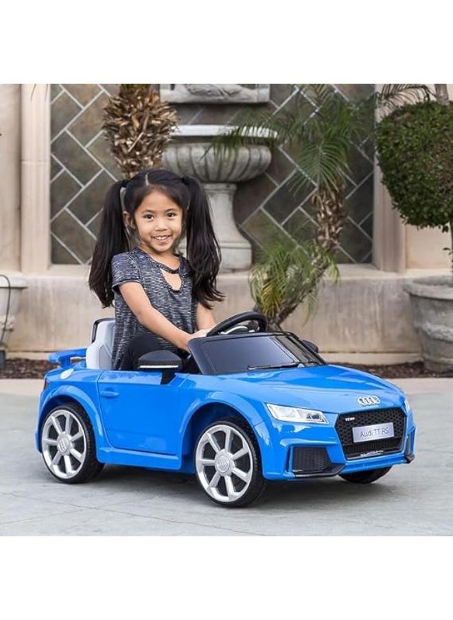 Best Choice Products Kids 6V Licensed Audi TT RS Ride On w/ 2 Speeds, Suspension, AUX Input, Blue  - Image 2
