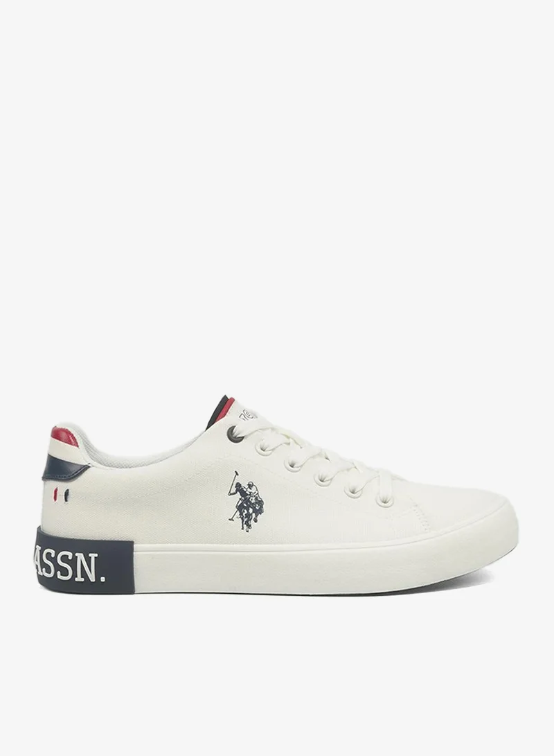 U.S. Polo Assn. U.S. Polo Assn. Toma Men's Canvas Lightweight Comfortable Casual Walking Sneakers - White