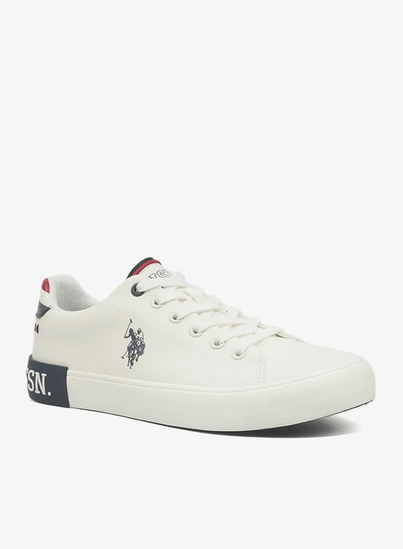 U.S. Polo Assn. U.S. Polo Assn. Toma Men's Canvas Lightweight Comfortable Casual Walking Sneakers - White