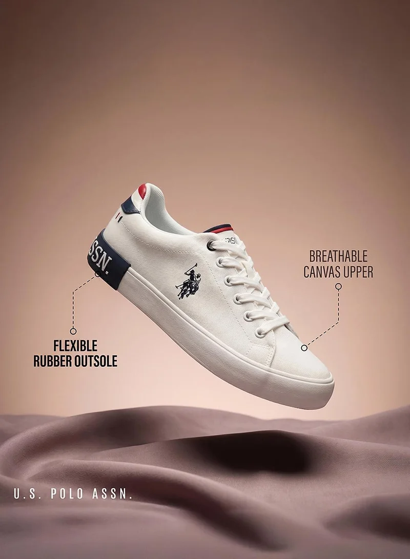 U.S. Polo Assn.  Toma Men's Casual Walking Sneakers - White for Men | Best Price UAE