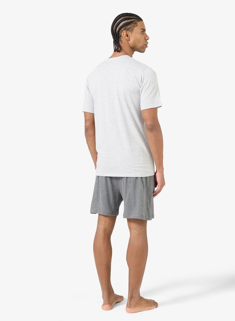 سفنتي فايف طقم بيجامة تي شيرت وشورت - Image 2