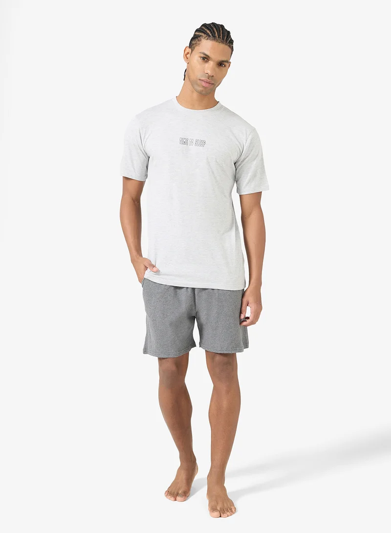 Nightwear T-Shirt & Shorts Set
