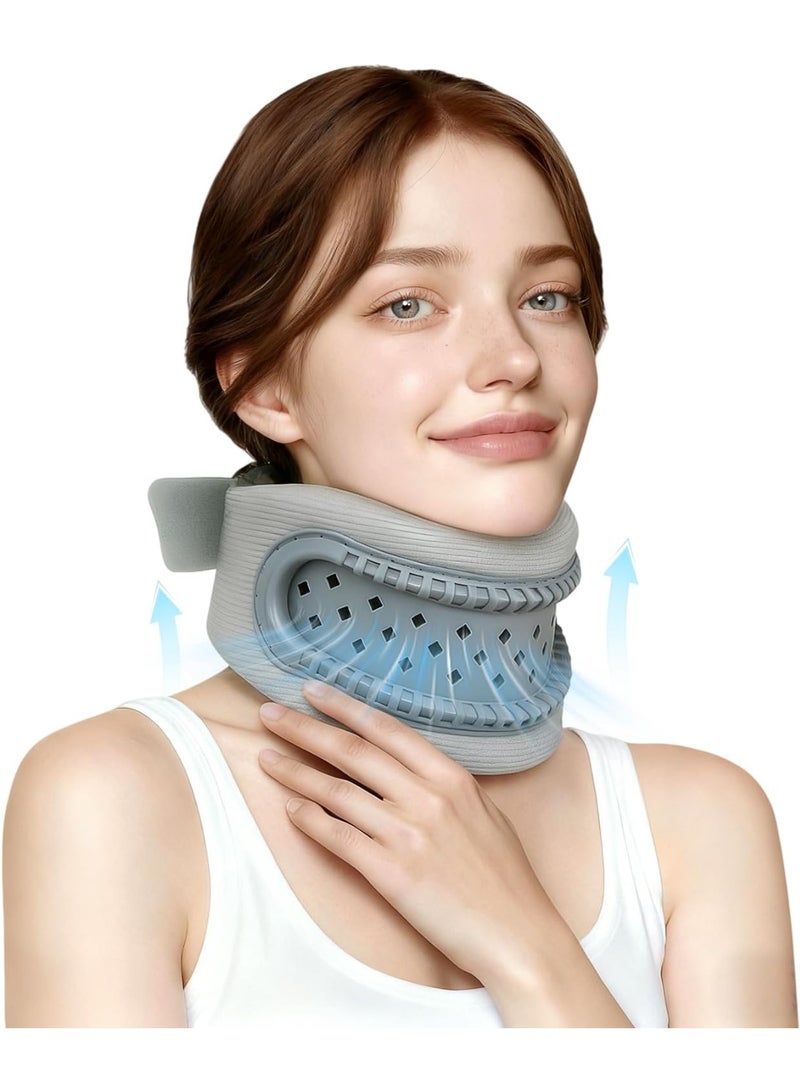 لديهم طوق العنق، تخفيف آلام الرقبة وضغوط ملاءمة للرجال والنساء، مثل النسيج، يمكن التوسع في النوم فيه السباتي الفقاعات الرقبة حماية ناعم ملفوف الحفاظ على استقرار العمود الفقري، رغوة الذاكرة، الطرد في إطار GuiJiao لتتنفس الصلبة (الرمادي الفاتح) - Image 1