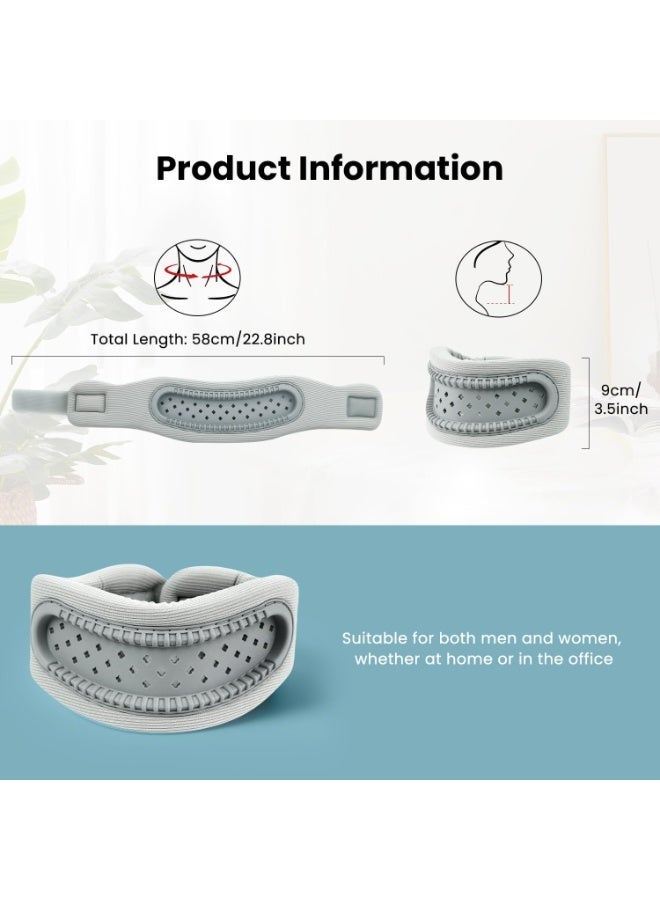 لديهم طوق العنق، تخفيف آلام الرقبة وضغوط ملاءمة للرجال والنساء، مثل النسيج، يمكن التوسع في النوم فيه السباتي الفقاعات الرقبة حماية ناعم ملفوف الحفاظ على استقرار العمود الفقري، رغوة الذاكرة، الطرد في إطار GuiJiao لتتنفس الصلبة (الرمادي الفاتح) - Image 5