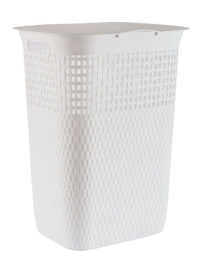 cleany genie Multi-Purpose Plastic Laundry Basket with Lid 55 Liters - Image 1