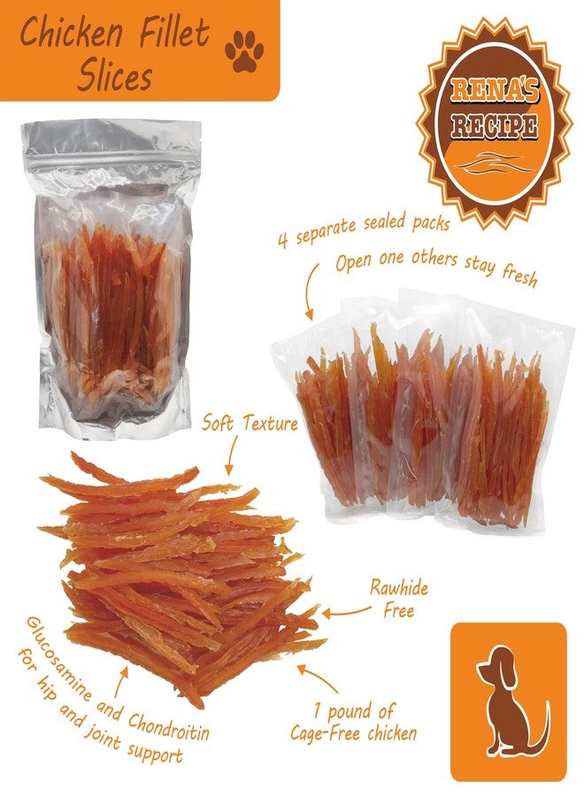 Rena's Recipe Chicken Fillet Slices 1 lb (4 oz X 4 Packs) Glucosamine & Chondroitin Added for Joint and Hip Health - Image 4
