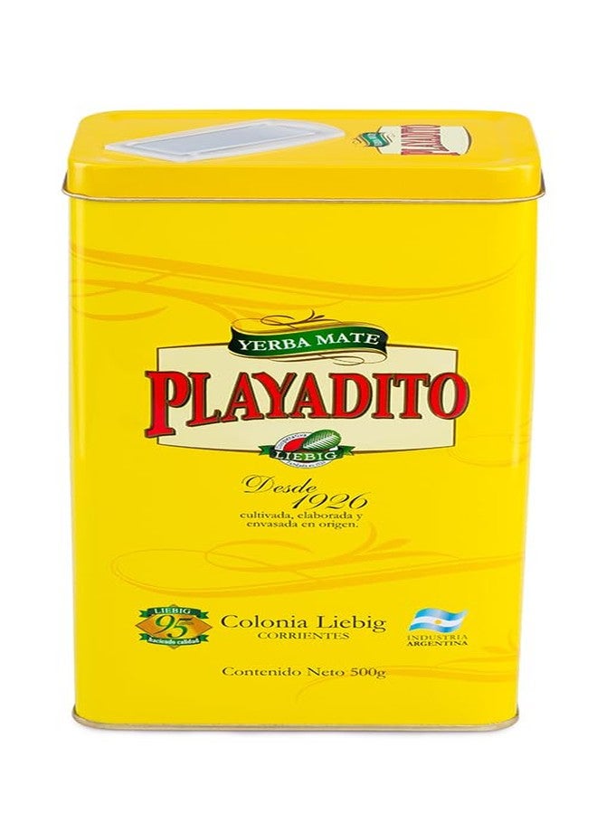 Playadito Yerba Mate - 500 Gr - with a Dispensing Tin - Image 1