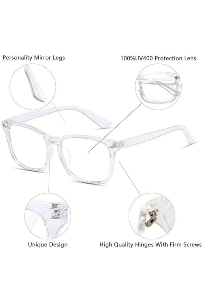 Blue Light Blocking Glasses, Computer Reading/Gaming/TV/Phones Glasses for Women Men