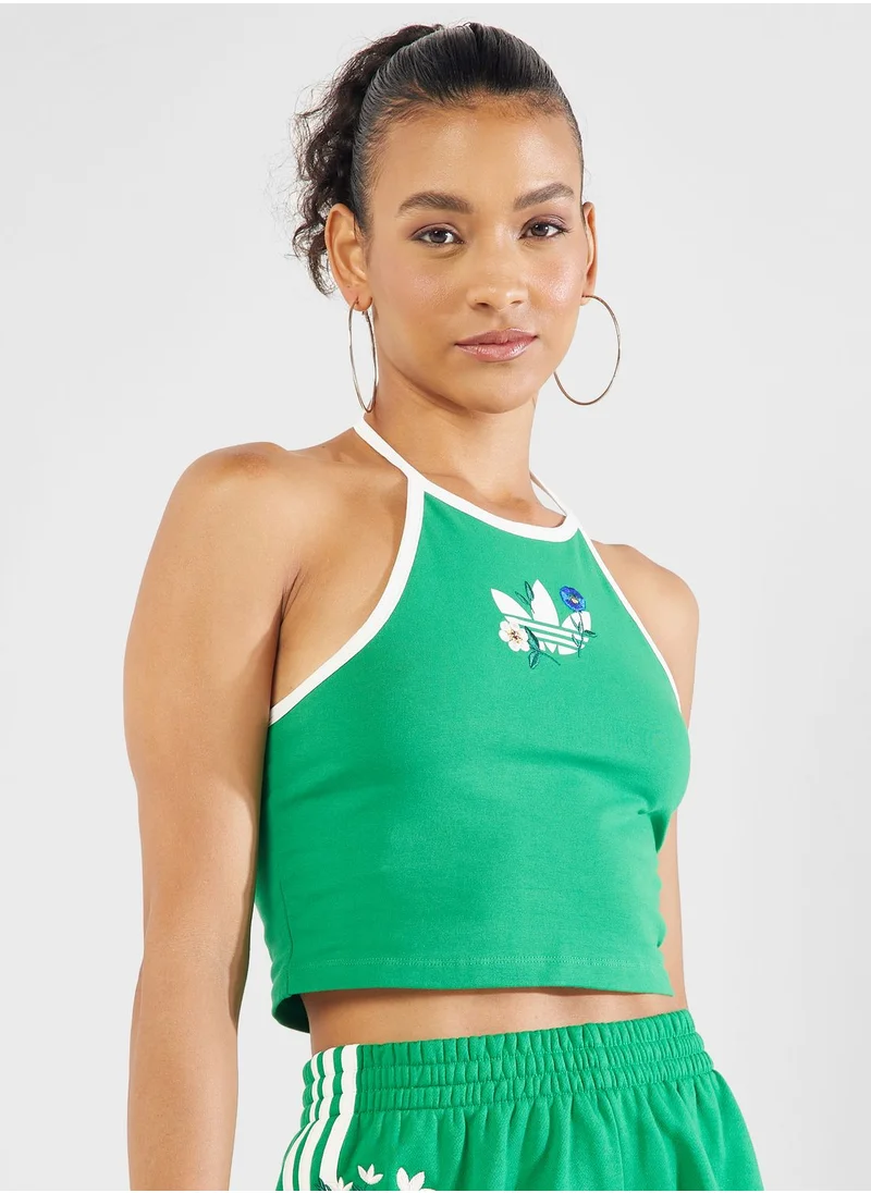 adidas Originals Floral Halter Top