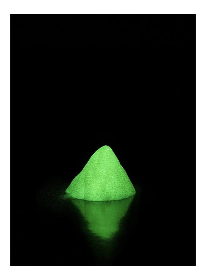 Americos Glow In The Dark Pigment Luminous Powder | Safe Non-Toxic, For Slime Nails, EDM Music Festivals, Resin, Concerts, Mix With Paint ( Yellow Green) (100GM) - Image 2