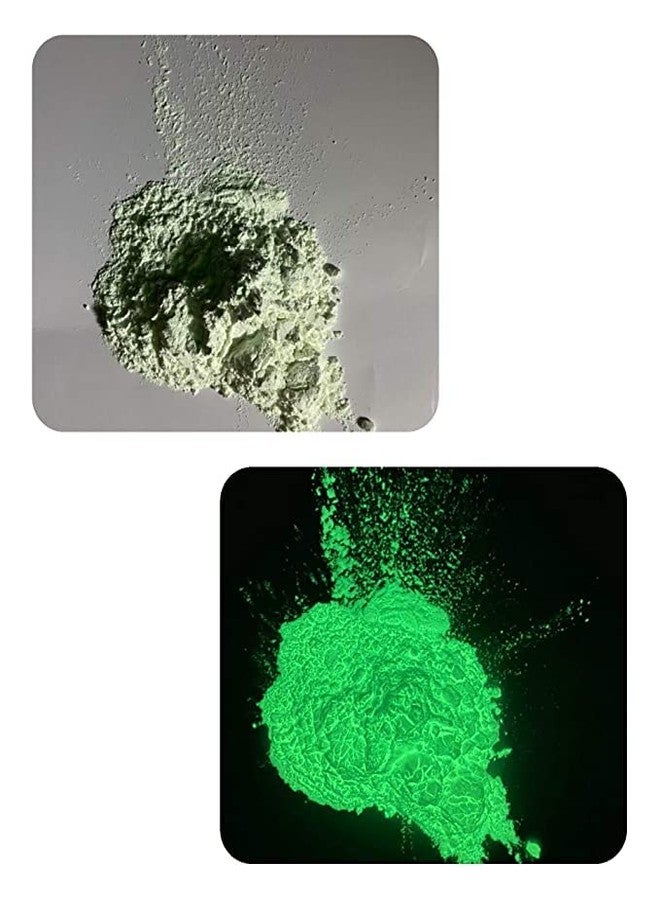 Americos Glow In The Dark Pigment Luminous Powder | Safe Non-Toxic, For Slime Nails, EDM Music Festivals, Resin, Concerts, Mix With Paint ( Yellow Green) (100GM) - Image 3