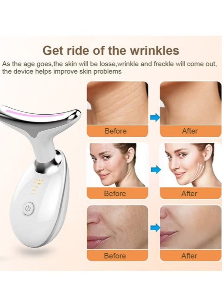 MUMO Firming Wrinkle Removal Device, Neck Face Lifting Tighten Massager, LED Photon Therapy Anti Wrinkle Double Chin Remover - Image 3
