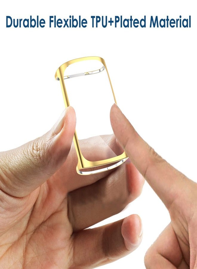 Simpeak 5-Pack Soft Screen Protector Bumper Case Compatible with Fitbit Charge 6 Charge 5 Smartwatch, Full Protection, Rose Pink/Clear/Silver/Black/Rose Gold - Image 2