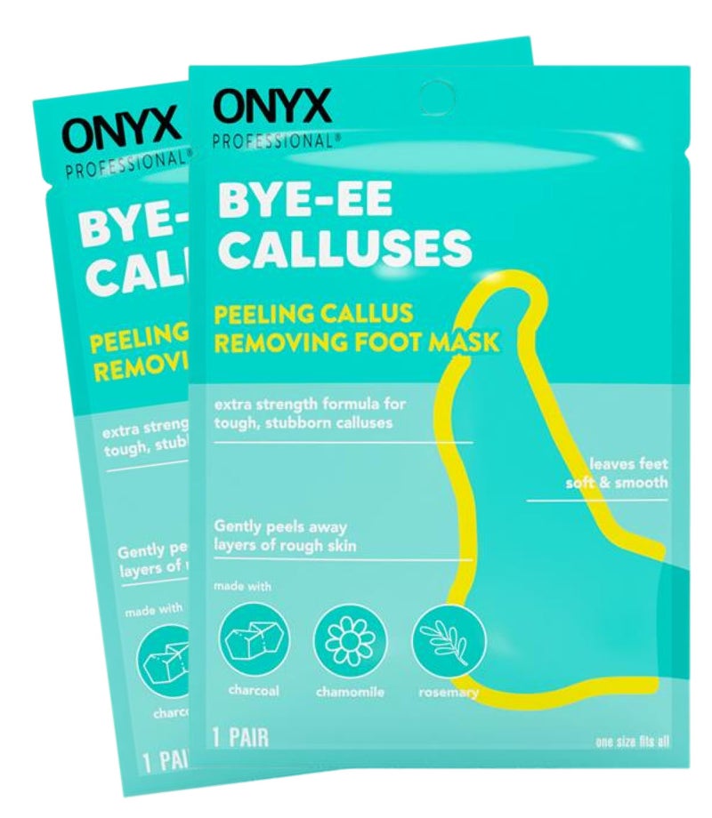 Onyx Professional Foot Peel Mask Callus Remover, 2 pack - Dead Skin Remover, Foot Exfoliator, Cracked Heel Repait, Peeling Callus Removing Foot Mask Pedicure Kit For Smooth Soft Healthy Feet - Image 1