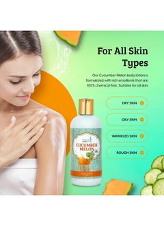Freida and Joe Home Spa Gift 10oz Deep Moisturizing Fragrance Body Lotion & 8 oz. Fine Fragrance Body Mist Set Luxury Self-Care Combo for Women and Girls (Cucumber Melon)  - Image 3