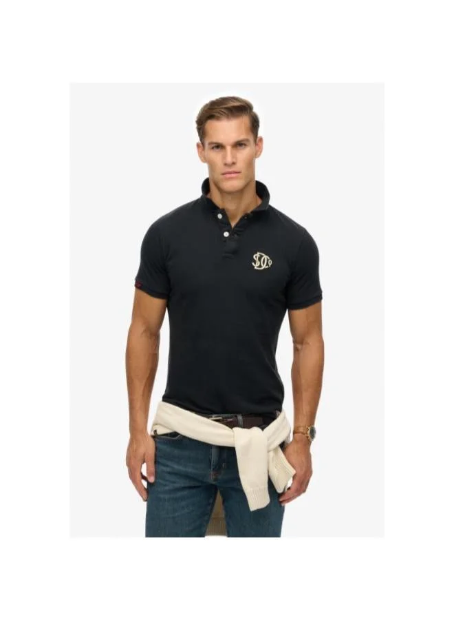 Vintage Athletic Embroidered Polo Shirt