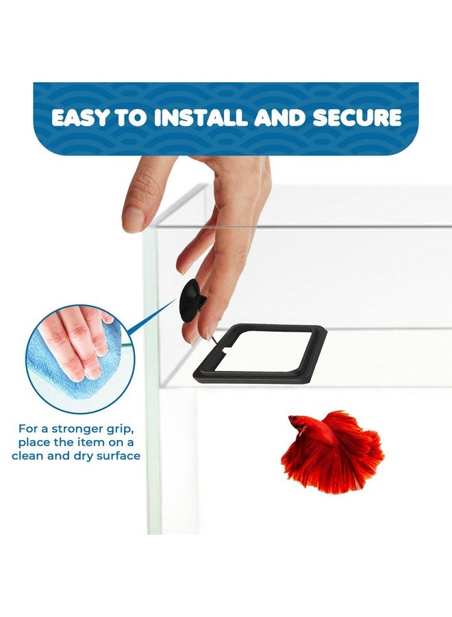 SunGrow SunGrow Fish Food Feeding Ring, Stop Water Turbulence from Washing Food & Floating Plants into Filter, Suitable for Flakes & Floating Fish Pellets, for Goldfish, Guppy, Neon Tetra, Betta, 1 Piece  - Image 5