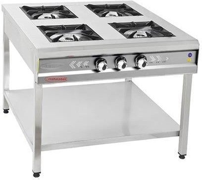 CSA Inox Karacasan Industrial LPG Cylinder Base Shelf Quadruple 4-Burner Stove  - Image 2