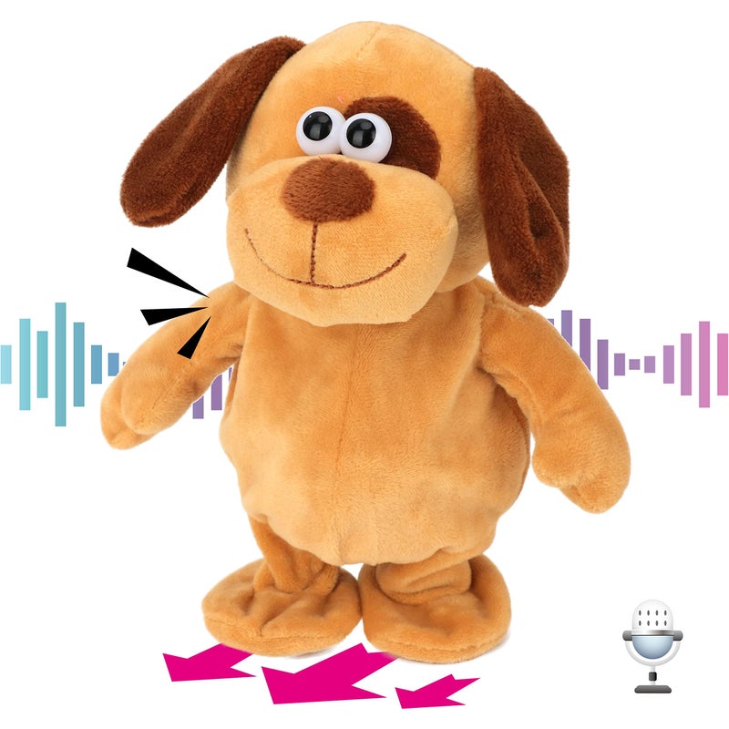 Hopearl Talking Dog Repeats What You Say Walking Puppy Electric Interactive Animated Toy Speaking Plush Buddy Gifts for Toddlers Birthday 8 - Image 3