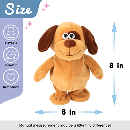 Hopearl Talking Dog Repeats What You Say Walking Puppy Electric Interactive Animated Toy Speaking Plush Buddy Gifts for Toddlers Birthday 8 - Image 5