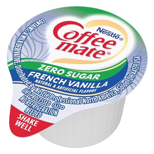 Coffee Mate Nestle Coffee mate Coffee Creamer, Sugar Free French Vanilla, Liquid Creamer Singles, Non Dairy, No Refrigeration, Box of 50 Singles - Image 2