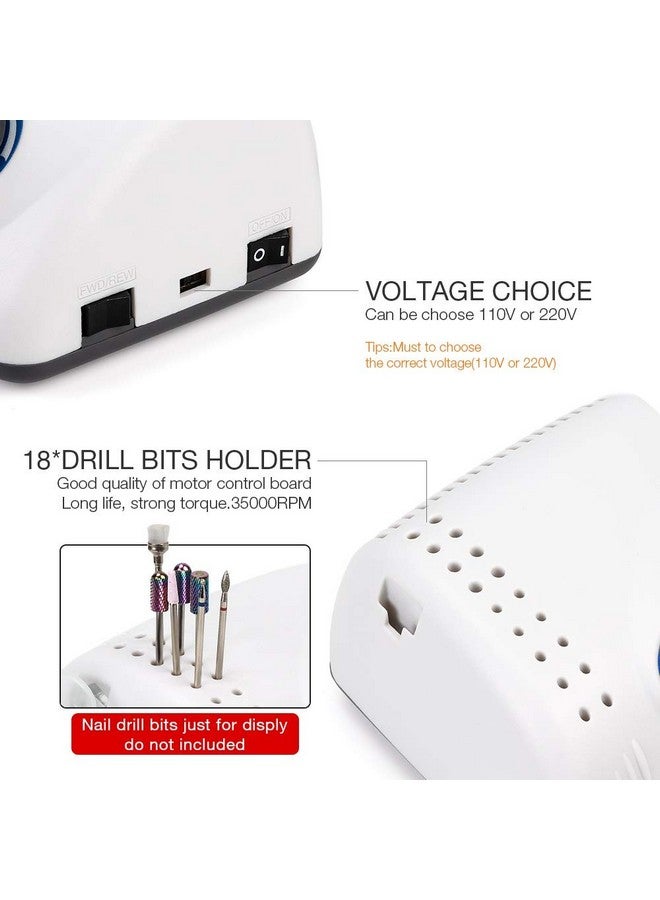 Strong 65W Strong 210 105L Nail Drills Manicure Pedicure Machine Electric Strong Nail File Polishing 35000Rpm Nails Art Grinding Device - Image 4