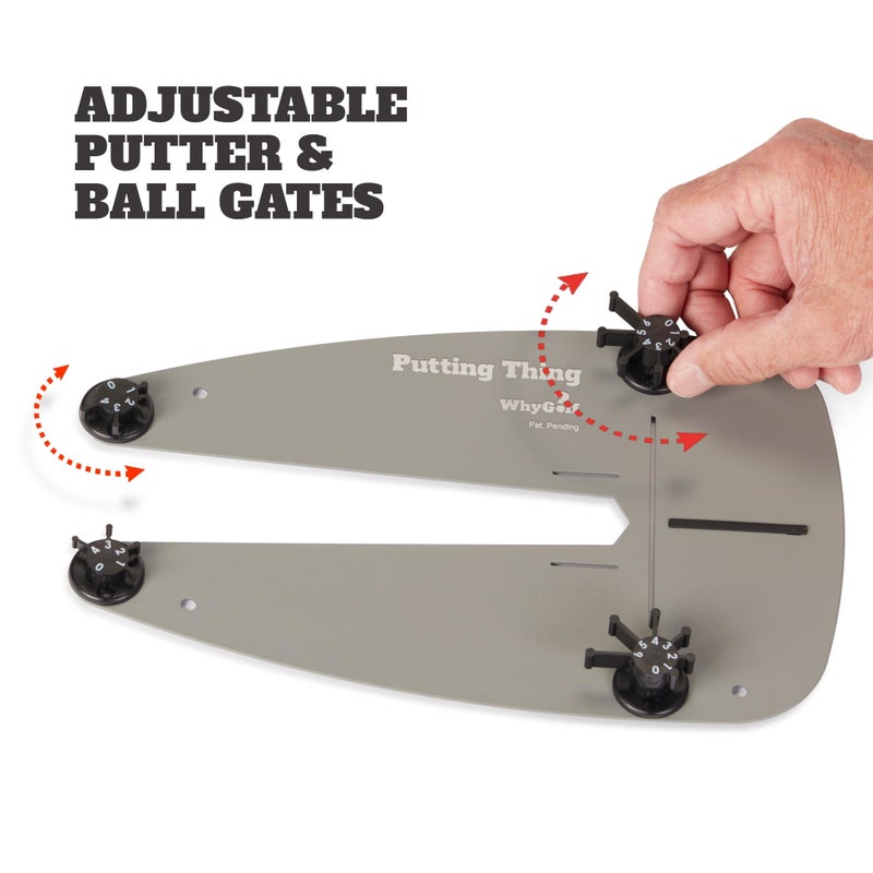 WHYGOLF Putting Thing - Perfect Your Putting Stroke with Adjustable Putting Gates, for Putting Green & Home Practice, Golf Putter Teaching & Training Aid for Club Practice Equipment - Image 2