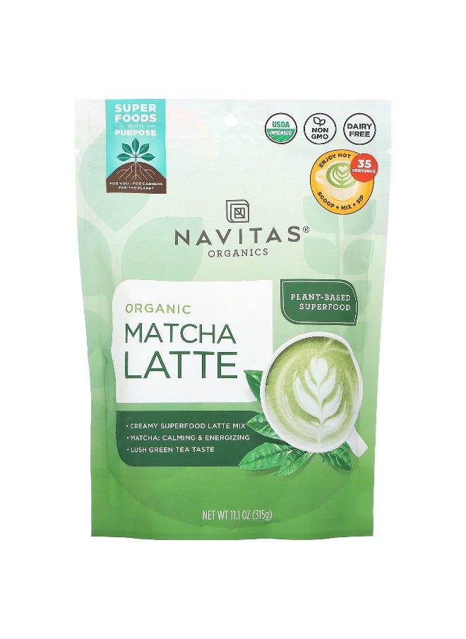 Navitas Organics Navitas Organics, Organic Matcha Latte, 11.1 oz (315 g)  - Image 1