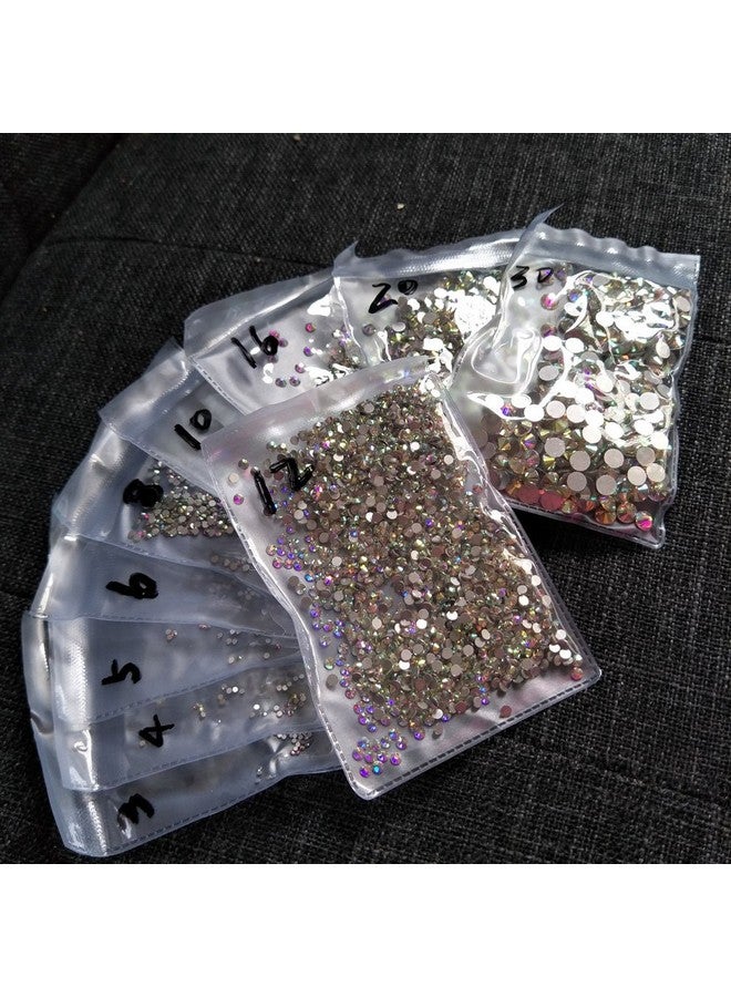 Queenme 2880Pcs Ss12 3Mm Nail Crystals Ab Nail Art Rhinestones Round Flatback Glass Gems Stones Beads For Nails Decoration Crafts Eye Makeup Clothes Shoes Vases (2880Pcs Ss12) - Image 2