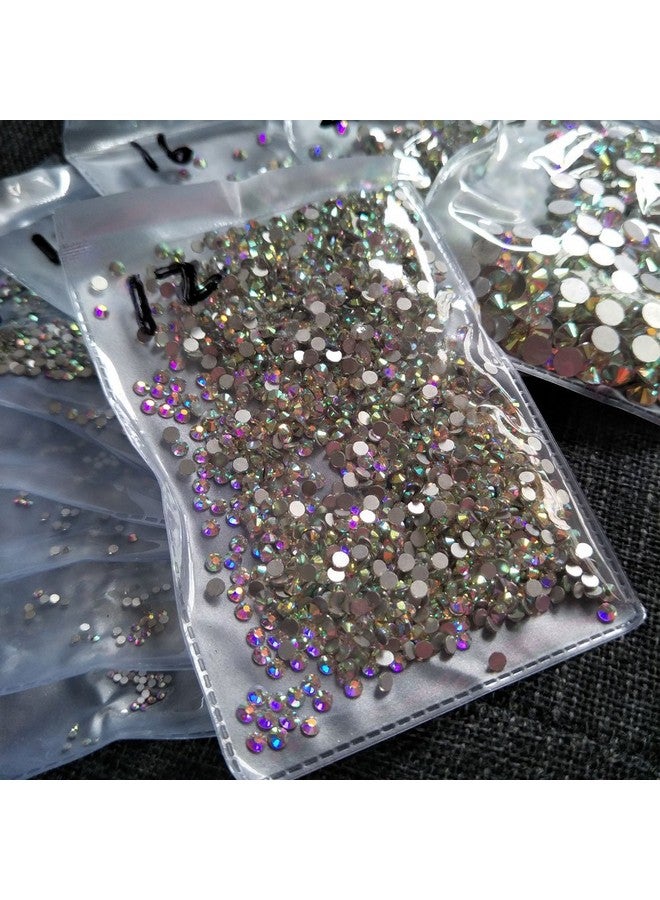 Queenme 2880Pcs Ss12 3Mm Nail Crystals Ab Nail Art Rhinestones Round Flatback Glass Gems Stones Beads For Nails Decoration Crafts Eye Makeup Clothes Shoes Vases (2880Pcs Ss12) - Image 1