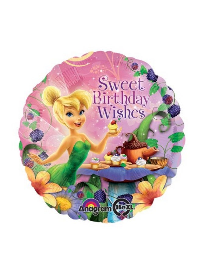 Anagram Disney's Tinkerbell Happy Birthday 18" Round Mylar Balloon 3pk - Image 2