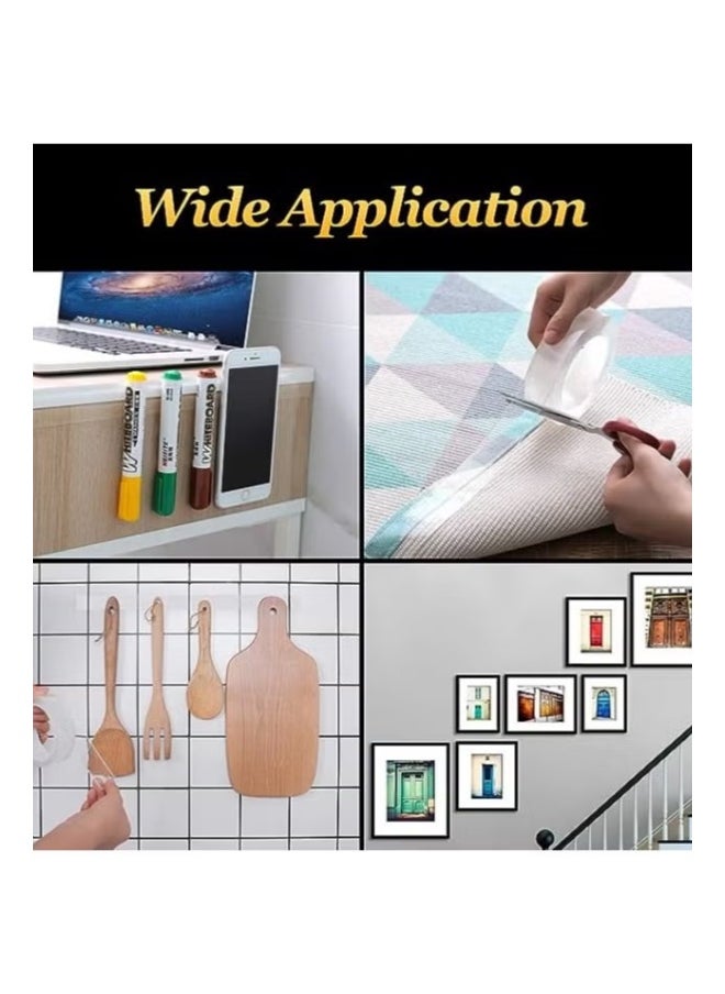 Generic Transparent Adhesive Tape: Seamless Magic Bond with High-Strength Vibration Damping, Uniform Dual-Sided Acrylic Nano Coating  - Image 3