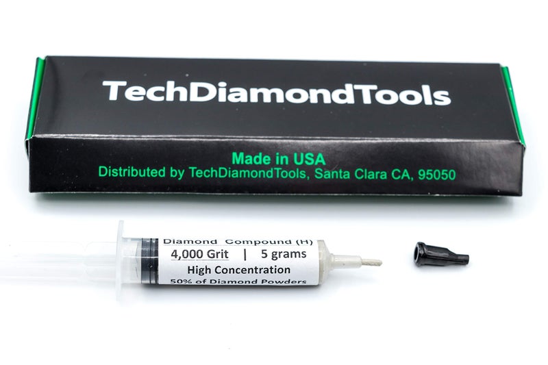 TechDiamondTools Diamond Polishing Compound Polishing Paste USA Made 4,000 Grit 2-4 Microns for Marble Glass Metal Rock Jewelry Resin Silver Chrome Gemstone with High Concentration of Diamond Powder - Image 2