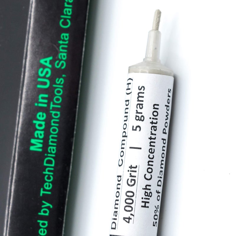 TechDiamondTools Diamond Polishing Compound Polishing Paste USA Made 4,000 Grit 2-4 Microns for Marble Glass Metal Rock Jewelry Resin Silver Chrome Gemstone with High Concentration of Diamond Powder - Image 1