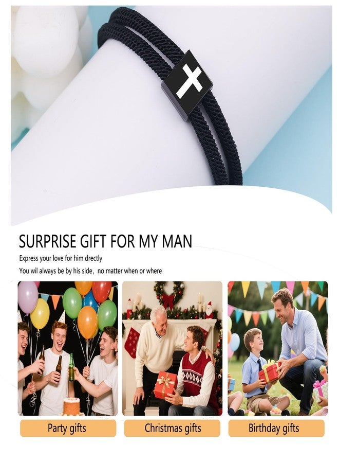 CXLDTE Grandson Gifts from Grandma Cross Bracelet for Men Baptism Confirmation Christian Birthday Christmas Stocking Stuffers Gifts Ideas for Grandkids Teenage Teen Boys Kids 10 12 13 15 14 16 Year Old Boy - Image 5
