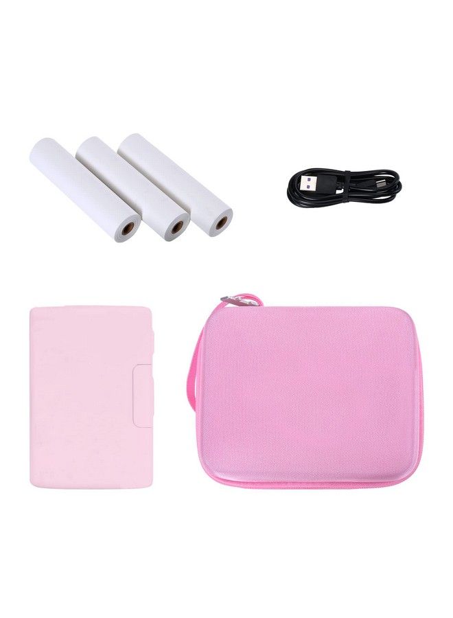 Khanka Hard Travel Case Replacement For Phomemo M04S Portable Thermal Printer Bluetooth Label Printer Case Only (Pink) - Image 4