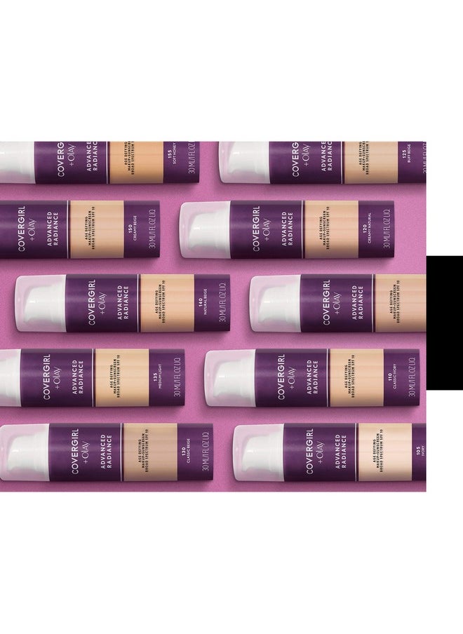 CoverGirl COVERGIRL Advanced Radiance Age Defying Liquid Foundation in Classic Ivory, Hides Wrinkles & Lines, Sensitive Skin Safe, Packaging May Vvary  - Image 5